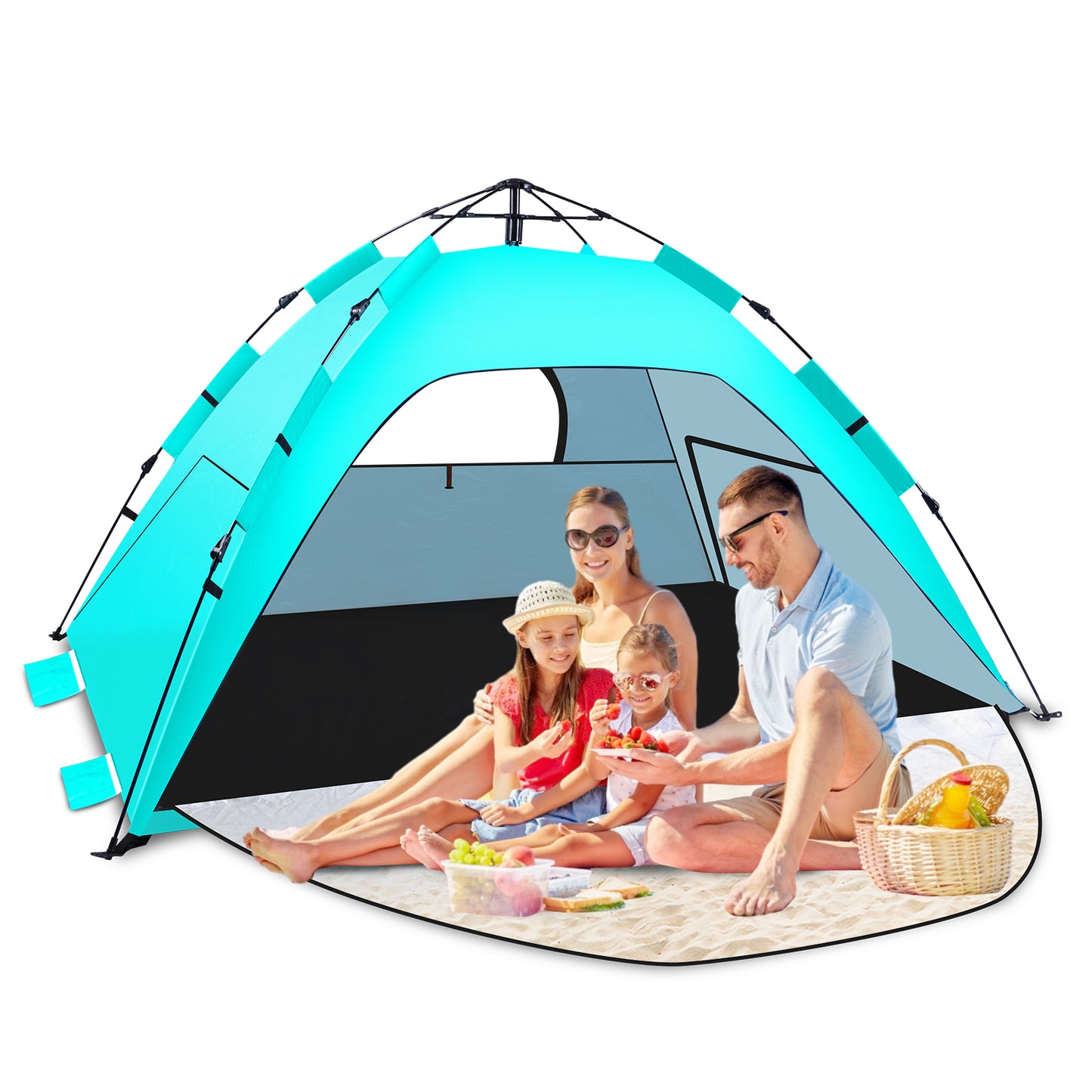 WARMTUYO Automatische Instant Pop Up Strandzelt