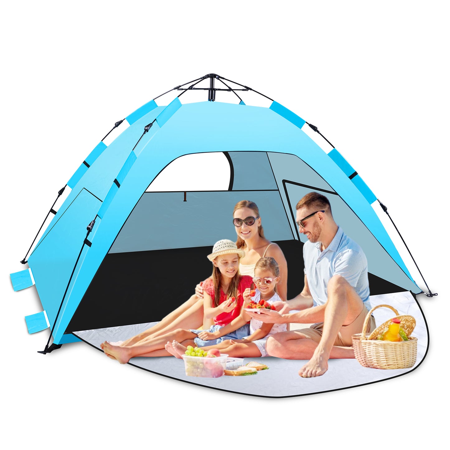 WARMTUYO Automatische Instant Pop Up Strandzelt