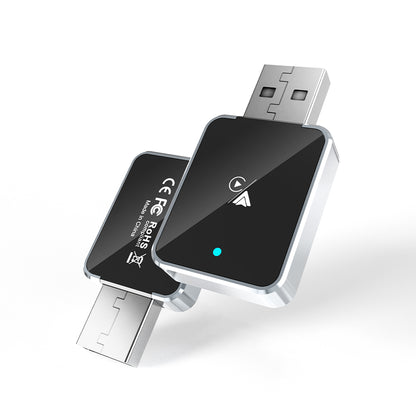 DIAMOOKY Mini Wireless CarPlay Adapter for iPhone & Android Auto, 2 in 1 Bluetooth Dongle Plug & Play with Fast Stable Connection, Converts Wired to Wireless Car Play Adapter