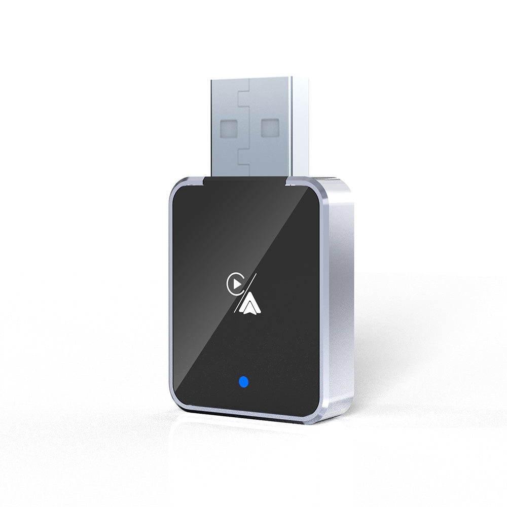DIAMOOKY Mini Wireless CarPlay Adapter for iPhone & Android Auto, 2 in 1 Bluetooth Dongle Plug & Play with Fast Stable Connection, Converts Wired to Wireless Car Play Adapter