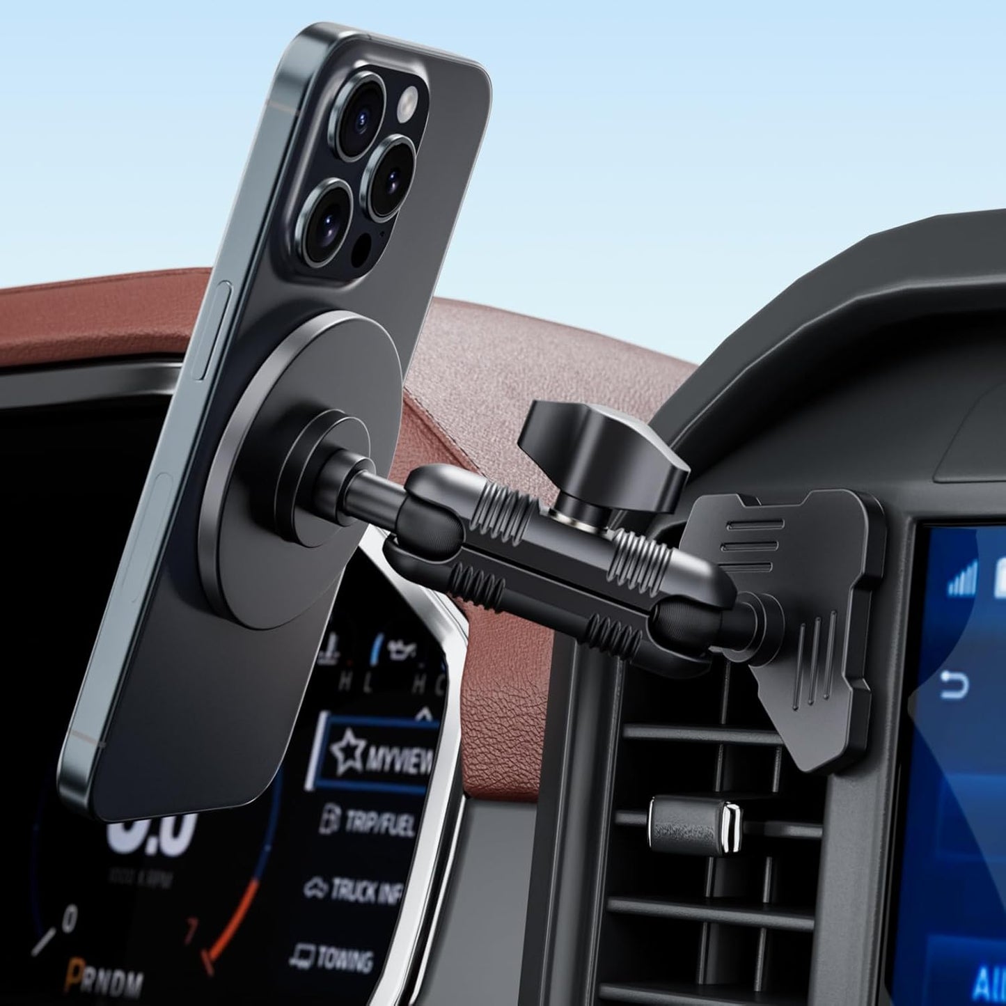 DIAMOOKY Magnetic Phone Mount for Ford F150 (2021-2026), F-150 Lightning & Super Duty (2023-2026) | Car Air Vent Metal Cell Phone Holder Bracket, Compatible with iPhone, Samsung & All Smartphones