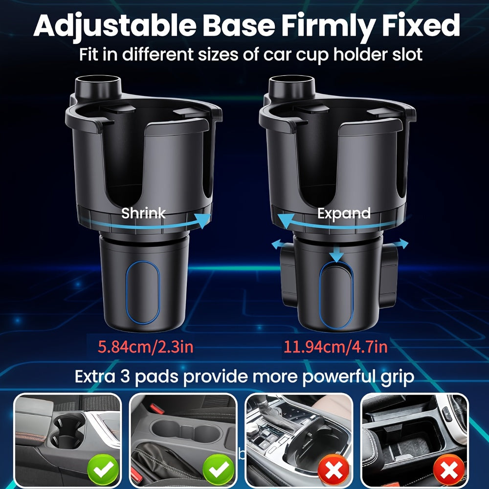DIAMOOKY Magnetic Cup Holder Phone Mount for Magsafe Wireless Car Mount Charger 15W Cell Phone Stand with Adjustable Height for iPhone 12-16 Series, Flexible Tube