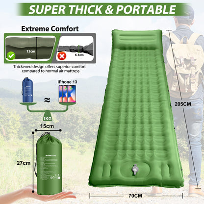 WARMTUYO Self-Inflating Camping Sleeping Pad