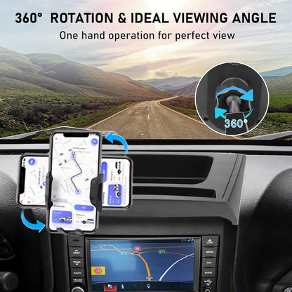 DIAMOOKY Phone Mount for 2011-2017 Jeep Wrangler JK JKU 360°Adjustable Phone Holder Dashboard Tray Storage Box System Kit