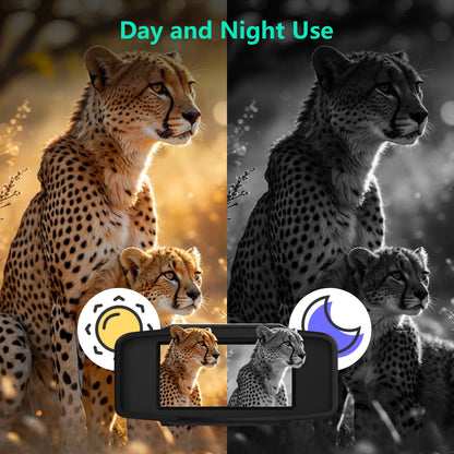 WARMTUYO Night Vision Binoculars, Infrared Night Vision Goggles with HD Video and Photo Modes, 32GB Card,with LED Flashlight for Camping & Security, Gifts for Men