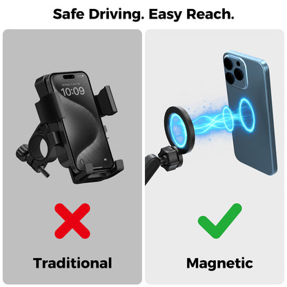 DIAMOOKY 2026 Magnetic Cup Holder Phone Mount for MagSafe, Hands-Free Adjustable Car Phone Holder Compatible with iPhone 17 16 15 14 13 12 Pro Max, Samsung & All Phones