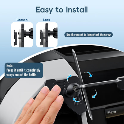 DIAMOOKY Magnetic Vent Phone Mount for Ford F150 (2015-2020), Super Duty (2017-2021) & Expedition (2018-2021), Full Metal Car Phone Holder Bracket for All iPhone & Android